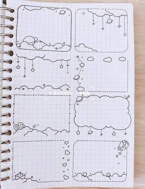 Notes Aesthetic Border, Diary Border Design, Aesthetic Graphic Organizer, Dot Paper Drawings, Doodle Border Design, Journal Border Ideas, Border Doodles, Aesthetic Border Designs, Notebook Design Ideas