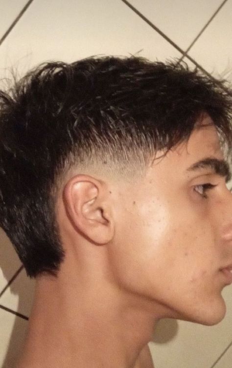 Short Taper Mullet, Mullet For Short Hair, Short Modern Mullet For Men, Short Hair Mullet Men, Mullet Haircut Mens, Tapered Mullet Men, Short Modern Mullet, Low Burst Fade, Mullet Hairstyle Mens