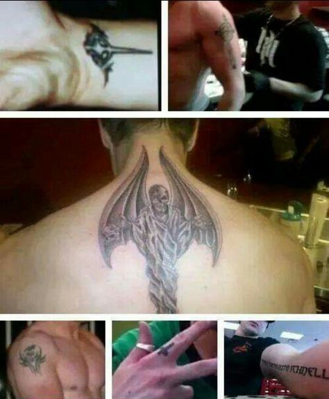 All of Zak Bagans tattoos Zack Bagans, Ghost Adventures Zak Bagans, Zak Bagans, Tattoo Ideas For Men, Ghost Adventures, Paranormal Investigation, Ghost Hunters, Paranormal Activity, Wings Tattoo