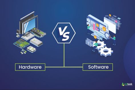 What Is The Difference Between Hardware And Software? Computer Hardware And Software, Computer Photos, Computer Photo, Learn Computer, Hardware And Software, System Software, Learn Computer Coding, Hardware Components, Computer Coding