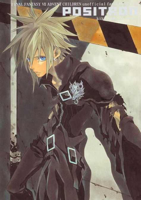 Anime, Hair, Blue Eyes, Final Fantasy, Cloud Strife, An Anime, Anime Character, Blonde, Wall