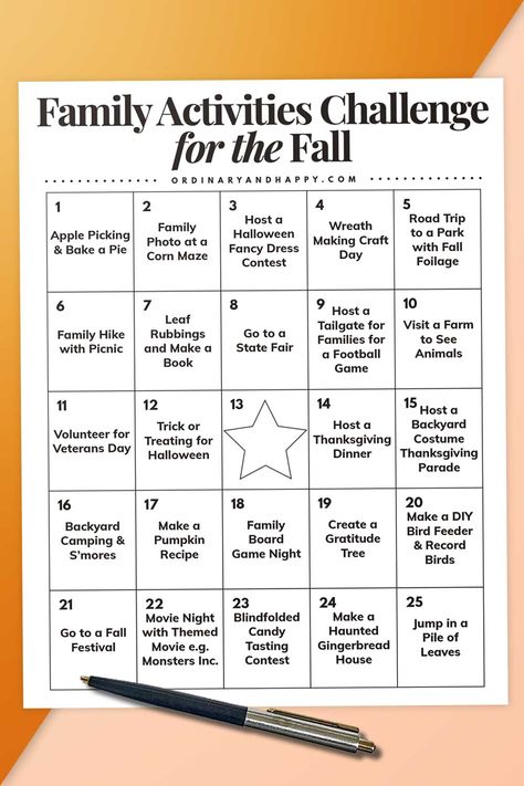 Take Our Fall Family Activities Challenge with Free Bingo Card Family Bingo Free Printable, November Family Activities, Bingo Free Printable, Family Bingo, Fall Family Activities, Free Bingo Cards, Are Ideas, Home Outside, Job Tips