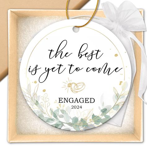 PRICES MAY VARY. ENGAGEMENT GIFTS FOR COUPLES: This ornament marks the exciting time when the couple got engaged, turning their love story's page. Suitable for just engaged ornament 2024, gifts for newly engaged couples, just married ornament 2024, wedding ornament for engaged decorations, our first engagement ornaments 2024 GIFTS FOR NEWLY ENGAGED COUPLES: It's a lasting memento that captures the moment they decided to spend their lives together. It serves as a reminder of the joy and anticipat Gifts For Newly Engaged, Engagement Gifts Newly Engaged, Happy Engagement, Engaged Ornament, Engagement Party Gifts, Engagement Gifts For Her, Gifts For Couples, Married Ornament, Engagement Ornaments