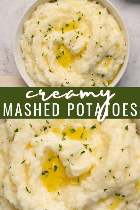 Follow my guide on How to Make Creamy Mashed Potatoes for the best creamy mashed potatoes recipe you can make in 5 easy steps! via @thesundaysupper Best Mash Potato Recipes, Best Creamy Mashed Potatoes, Quick Mashed Potatoes, Classic Mashed Potatoes Recipe, Homemade Mashed Potatoes Recipe, Basic Mashed Potatoes, Mashed Potatoes Recipe Easy, The Best Mashed Potatoes, Creamy Mashed Potatoes Recipe