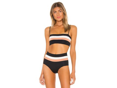 The BEST Bikinis and Two-Piece Swimsuits to Shop Now (2020) | Jetsetter Space Black, Summer Ideas, High Waist Bottoms, Swimsuit Cover Ups, Bandeau Top, Black Cream, Chestnut, Womens Swim, One Piece