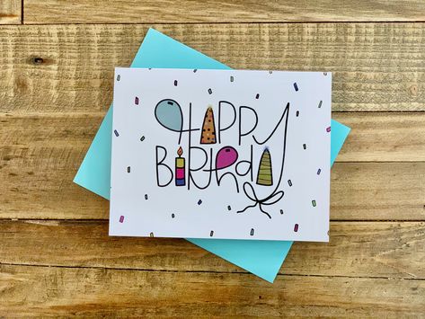 Birthday Envelope Design, Handmade 30th Birthday Cards, Homemade 30th Birthday Cards, Hand Lettered Birthday Cards, Happy Birthday Envelope Art, Happy Birthday Card Ideas Homemade, 30th Birthday Cards Handmade, Birthday Envelope Art, Diy Happy Birthday Cards