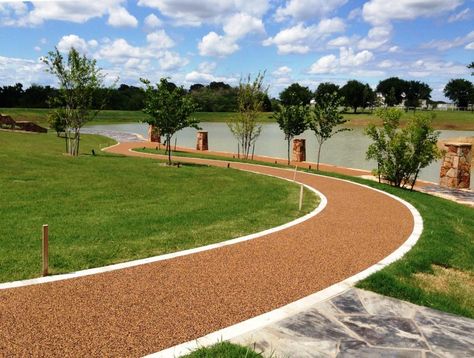 Running Path Landscape, Jogging Track Design Landscape, Jogging Track Design, Walking Paths Landscape, Jogging Path, Walking Road, Running Path, Pool Decking, Running Trails