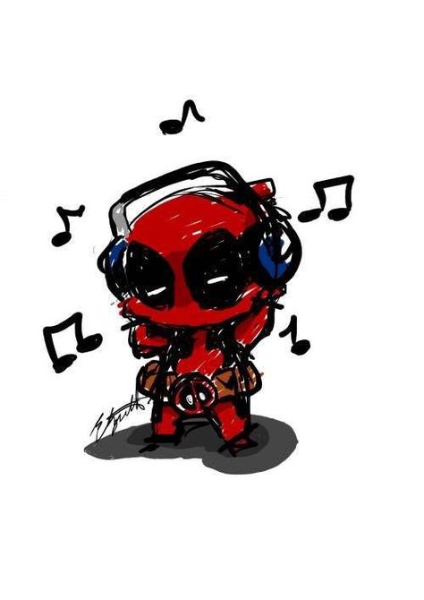 Hot Deadpool Fanart, I Love Marvel Pfp, Deadpool Heart, Deadpool Pfp, Cute Deadpool, Deadpool Fan Art, Deadpool Drawing, How To Move On, Deadpool X Spiderman