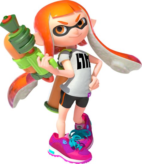 Inkling is the species of player characters from the Splatoon universe. Inkling Girl, Splatoon Games, Nintendo 3ds Xl, Nintendo Amiibo, 3ds Xl, Smash Brothers, Super Smash Brothers, Disney Infinity, T Shirt Costumes