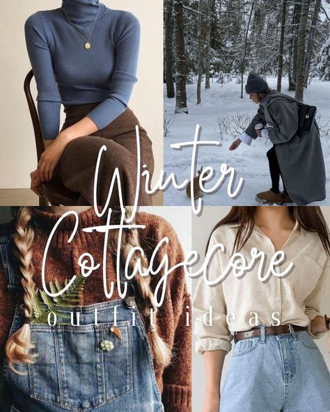 Cozy Wardrobe Aesthetic, Cottagecore Aesthetic Fashion Winter, Boho Winter Dress Outfit, Cottage Outfits Winter, Cottagecore Winter Outfits Aesthetic, Fall Outfits Romantic, Fall Wardrobe Aesthetic, Winter Cottage Outfit, Casual Cottagecore Outfits Winter