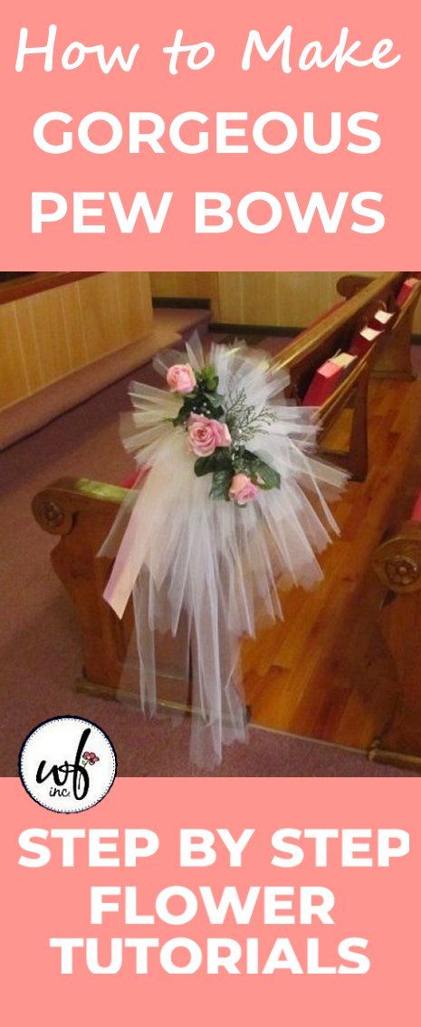 Church Wedding Flowers Altar, Wedding Pew Decorations, Ceremony Decorations Church, Wedding Ceremony Decorations Church, Christian Weddings, Wedding Table Decorations Centerpieces, Pew Bows Wedding, Wedding Pews, Church Wedding Flowers