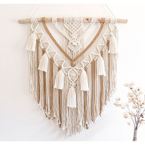 Cortina Boho, Bohemian Crafts, Boho Macrame Wall Hanging, Macrame Headboard, Handmade Wall Decor, Bohemian Wall Decor, Large Macrame Wall Hanging, Deco Boheme, Boho Macrame