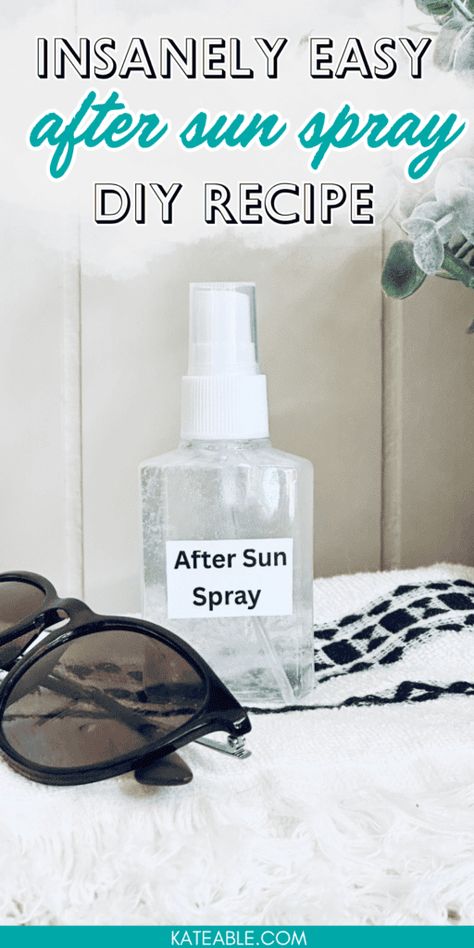 Learn how to easily make your own DIY after sun spray! This spray will feel so good after you get a sunburn or just want to protect your skin. Plus, it's super easy to make! After Sun Spray, Diy Sprays, After Sun, Brings Joy, Diy Natural Products, Diy Bath Products, Natural Products, Your Skin, Super Easy