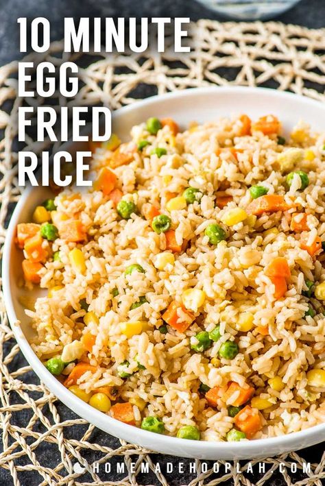 Egg Fried Rice Recipe Easy, Fried Rice At Home, Chicken Fried Rice Easy, Fried Rice Recipe Easy, Fried Rice With Egg, Making Fried Rice, Egg Fried Rice, Arroz Frito, Rice Side Dishes