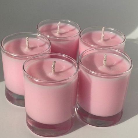 Pink Lemon Drop, Diy Bougie, Colored Candles, Citrus Candle, Pink Candle, Homemade Scented Candles, Dessert Candles, Aesthetic Candles, Cute Candles