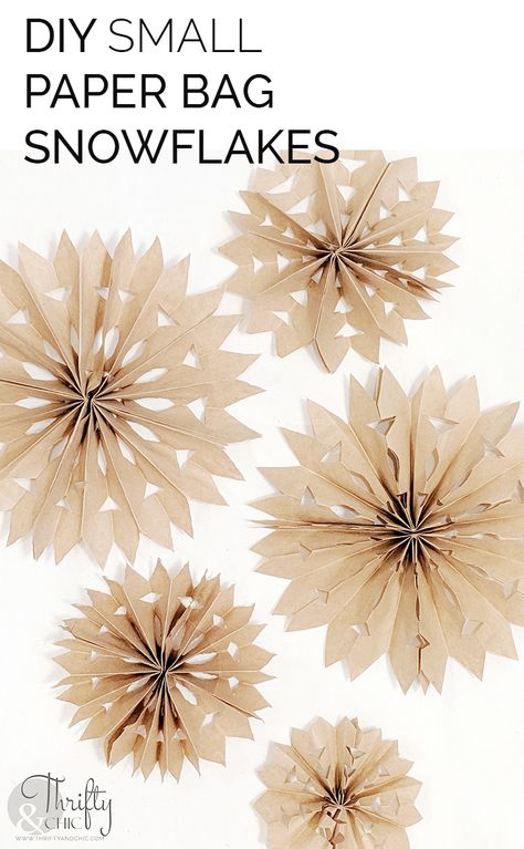 diy small paper bag snowflake, how to make small paper bag stars, small paper bag snowflake tutorial, diy paper christmas crafts, paper craft ideas for christmas, 5 minute crafts Paper Christmas Crafts, Snowflakes For Kids, Paper Bag Stars, Paper Bag Snowflakes, Bag Snowflakes, Craft Ideas For Beginners, Snowflake Tutorial, Paper Snowflakes Diy, Diy Paper Bag