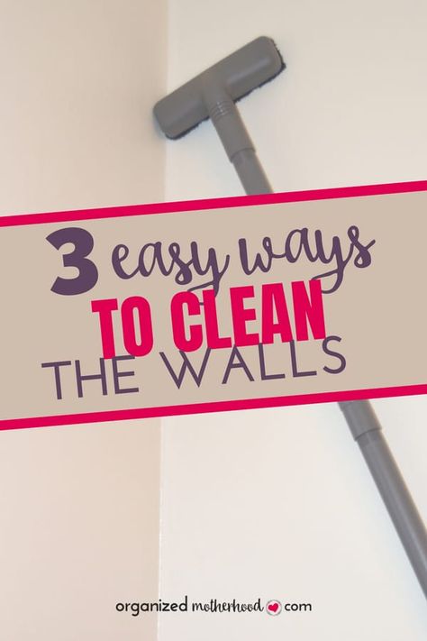 Clean your walls without the mess. These three easy tips will help you wash the walls, dust, and remove cobwebs quickly. Clean Your Walls, Clean Organized House, Home Cleaning Tips, Cleaning Supplies Organization, Cleaning Painted Walls, Washing Walls, Easy Cleaning Hacks, Cleaning Guide, Scandinavian Living