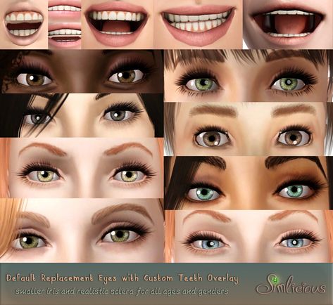 replacement eyes and teeth Sims 3 Makeup, Teeth Replacement, Kids Maxi, Sims 3 Cc Finds, Sims 3 Mods, Sims 4 Cc Shoes, Sims 5, Sims 4 Cc Makeup, Sims 4 Cc Skin