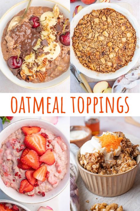 Stovetop Oatmeal, Best Oatmeal Recipe, Oatmeal Baked, Peach Oatmeal, Baked Pumpkin Oatmeal, Oatmeal Flavors, Sweet Cheese, Oatmeal Toppings, Breakfast Oatmeal Recipes