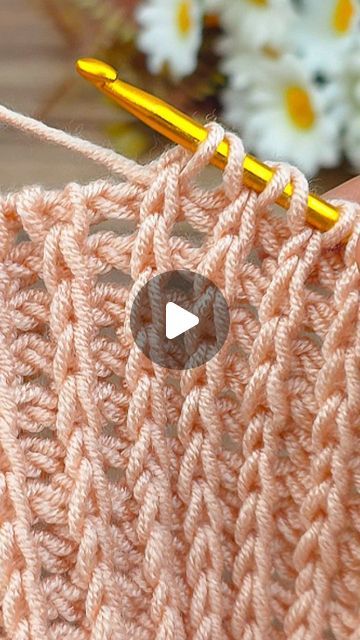 Knitting Tutorials For Beginners, How To Crochet Like Knitting, Cute Crochet Designs, Tunisian Crochet Tutorial Videos, Crochet Stitches Tutorial Step By Step, Beginner Crochet Tutorial Video, Beginner Tunisian Crochet Patterns, Crochet Shawls And Wraps Patterns, Crochet That Looks Like Knitting