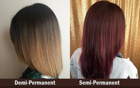 Demi vs Semi Permanent Hair Color: Know The Differences Ion Demi Permanent Hair Color Chart, Wella Demi Permanent Hair Color Chart, Semi Permanent Hair Color Ideas, Semi Permanent Hair Dye For Black Women, Demi Color On Natural Hair, Demi Permanent Hair Color Brown, Demi Hair Color Shades, Semi Permanent Hair Dye For Dark Hair, Demi Permanent Hair Color To Cover Grey