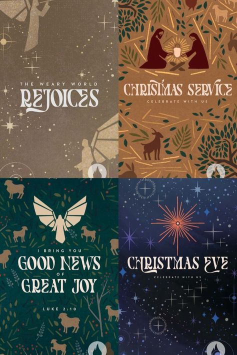 Church Poster Ideas, Christmas Poster Design, Christian Christmas Cards, Church Branding, Social Graphics, Christian Illustration, Christmas Graphic Design, Logo Video, Social Media Image