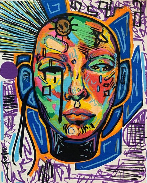 Posca Pen Canvas Art, Posca Abstract Art, Posca Pens Ideas, Abstract Posca Art, Posca Pen Drawings, Posca Pens Art Drawings, Paint Pen Art Ideas On Canvas, Posca Pens Art Ideas, Alex Konahin