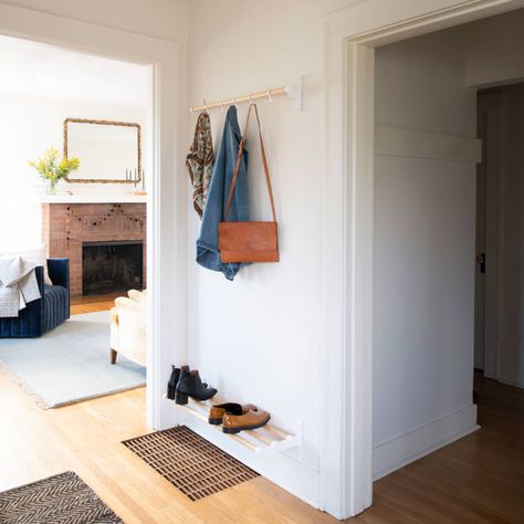 Hallway To Bedrooms, Brick Patios, Utility Hooks, Closet Bedroom, Step Inside, Wabi Sabi, Coat Rack, Timeless Design, Zen