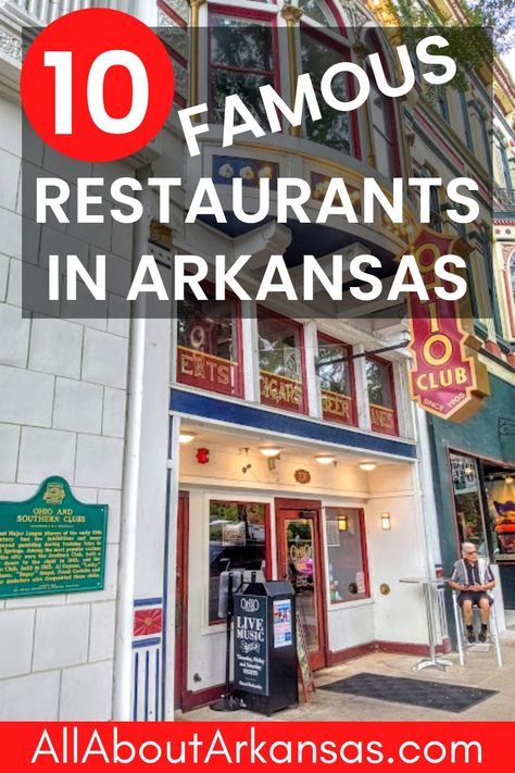 famous restaurants in Arkansas - Arkansas Travel Paris Arkansas, Murfreesboro Arkansas, Visit Arkansas, Russellville Arkansas, El Dorado Arkansas, Arkansas Food, Arkansas Vacation, Old School Restaurant, Eureka Springs Arkansas Restaurants