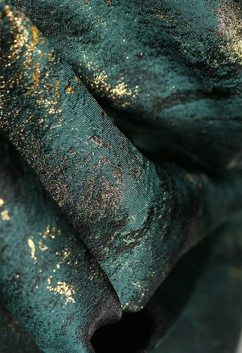 Vintage Dark Green Gold Jacquard Fabric, Double Face Gold Petal Shimmer Brocade, Quality Clothing Upholstery DIY Fabric 64.9 Inches Width - Etsy