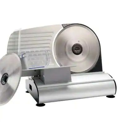 Mighty Bite 200 W SIlver Meat Slicer Making Jerky, Meat Trays, Meat Slicer, Food Slicer, Meat Slicers, Sliced Meat, Straight Blade, Cut Resistant Gloves, Meat Cuts