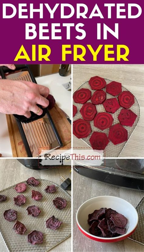 Air Fryer Dehydrated Beets Beet Chips Recipe, Chip Alternative, Beet Chips, Roasted Beets, Air Fryer Recipes Easy, Air Fryer Recipes Healthy, Air Frying, Recipe Collection, Air Fryer Recipes