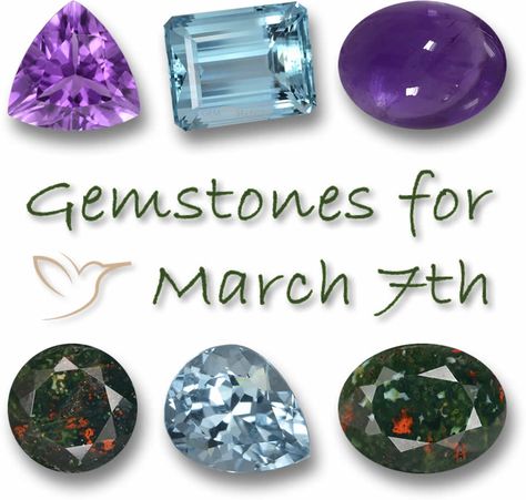 What is the gemstone for March 7th? Find out here March Seventh, Bloodstone Meaning, Amazonite Meaning, Citrine Meaning, Gem Names, March 7th, Zodiac Dates, Spiritual Protection, Year Of The Rabbit