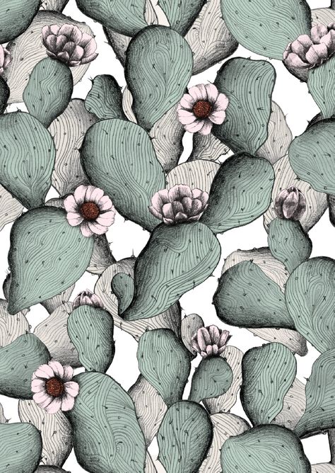 pattern by Minakani for Otto d'Ame #minakani #ottodame #cactus   www.lab333.com  www.facebook.com/pages/LAB-STYLE/585086788169863  http://www.lab333style.com  https://instagram.com/lab_333  http://lablikes.tumblr.com  www.pinterest.com/labstyle Textiles Ideas, L Wallpaper, Graphisches Design, Pattern Illustration, Textile Patterns, Textile Prints, Surface Pattern Design, Surface Pattern, 그림 그리기