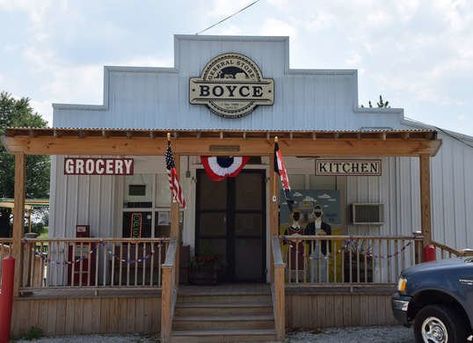 Boyce General Store in Alvaton, Kentucky Small Country Store, Neon Open Sign, Open Sign, Farm Store, Small Town Life, Old Country Stores, City People, Store Layout, Gas Stations