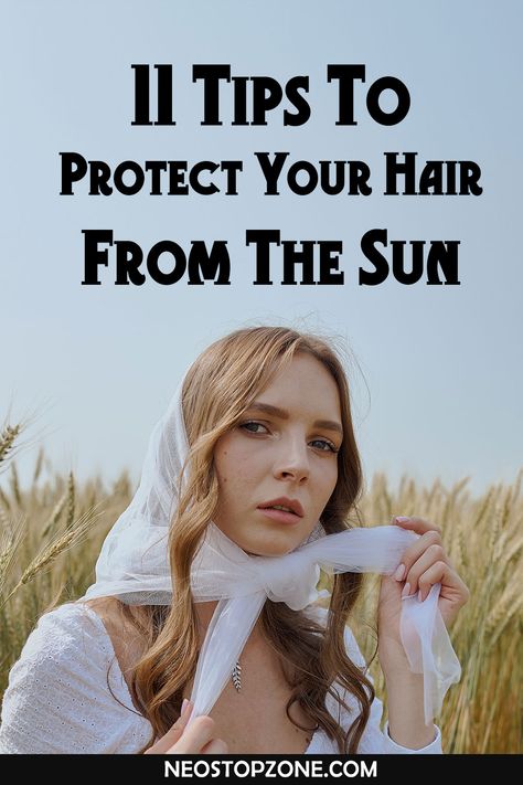 The sun can dry your hair. Use a hat to protect your hair from the sun's harmful rays. You can choose from a wide-brimmed hat to a denim cap and canvas hat. To provide an extra layer of barrier, try wrapping your hair in a silk scarf before you put it on the cap. If you are someone who suffers from hats, try scarves or headwraps. In this way, you will be able to give a complete protection to your hair. In addition, scarves can add a fun element to your outfit. Protect Hair From Sun, Swim Hair Care, Hair Washing Routine, Scorching Sun, Canvas Hat, Denim Cap, Try On Hairstyles, Hair Scarf Styles, Hair Trim