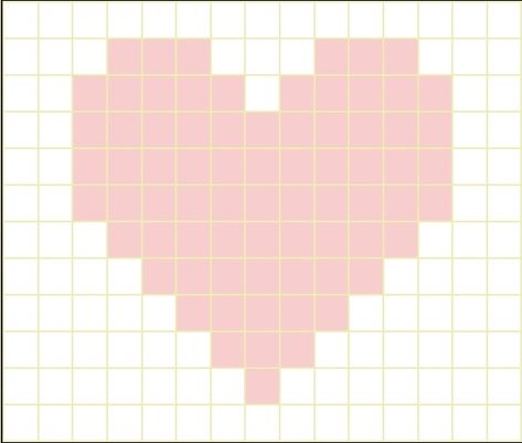 Heart Grid Pattern Crochet, Alpha Patterns Crochet Beginner, Heart Grid Crochet, Alpha Patterns Beginner, Crochet With Mahum, Crochet Grid Patterns Easy, Crochet Grids Free Pattern, Hello Kitty Grid Pattern, Heart Alpha Pattern Crochet