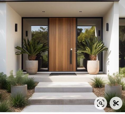 [PaidAd] 94 Top Front Of House Landscape Ideas Entrance Modern Advice To Learn More #frontofhouselandscapeideasentrancemodern House Front Door Design, Modern Entrance Door, Home Exterior Makeover, Entrance Door Design, Door Design Modern, House Front Door, Casa Exterior, Entrance Design, House Outside Design