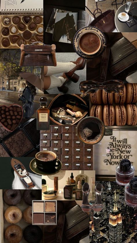 fall type vibe<3 • tags: (ignore) #fall #fallaesthetic #brown #brownaesthetic #moodboard #coffee #tea #fallgirlaesthetic Brunette Aesthetic, Fall Mood Board, Chocolate Girls, Yt Channel, Vision Board Inspiration, Brown Aesthetic, Autumn Aesthetic, Girl Falling, Aesthetic Backgrounds