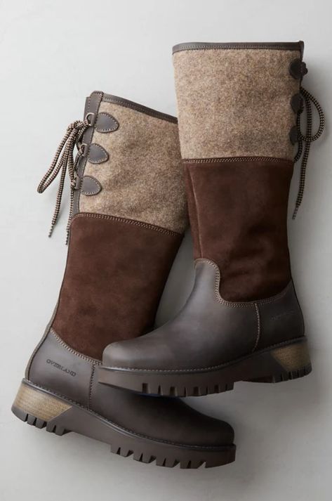 Felt Boots, Waterproof Leather Boots, Cocoa Brown, Boiled Wool, Winter Boots Women, 영감을 주는 캐릭터, Hot Cocoa, Cute Shoes, Winter Boots