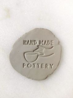 Pottery Stamp, Hand Made Pottery, Clay Stamps, Signature Stamp, Slab Pottery, Ceramic Techniques, Wheel Thrown Pottery, Pottery Crafts, Diy Pottery