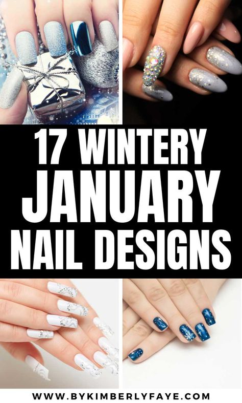 Whether you're looking for frosty elegance, cozy vibes, or a touch of sparkle, these 17 Wintery January Nail Designs will have you feeling chic all month long. January is the perfect time to embrace the Nail Art Designs Winter Classy, Fun Nails For January, Winter Nail Designs Matte, Ice Sickle Nails, January Sns Nails Ideas, Gray Winter Nails Acrylic, Cool Winter Nail Designs, January 2025 Nail Art, Nfl Nails Design