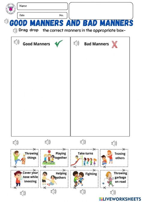 Organisation, Good And Bad Manners Worksheets For Kids, Good Manners Worksheets For Kindergarten, Manners Worksheet Preschool, Manners Worksheets For Kids, Good Manners Worksheets For Kids, Manners Activities For Preschool, Good Manners Worksheet, Manners Worksheet