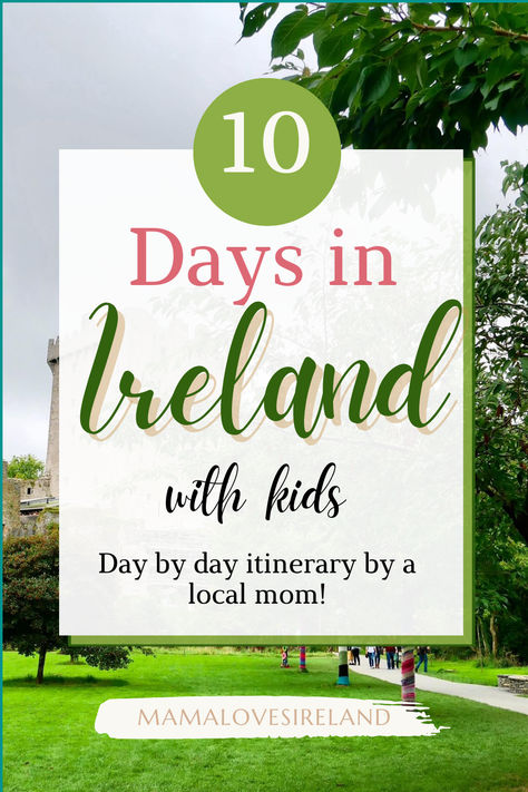 A tried and tested, expert itinerary for families to explore Ireland in 10 days. Spend 10 days in Ireland with kids, see the best places to see in ireland an fun kids' attractions with this Irish road trip itinerary by a local mom 10 Days In Ireland, Places To Stay In Ireland, Ireland With Kids, Best Of Ireland, Ireland Itinerary, Europe Itineraries, Family Friendly Activities, European Destinations, Europe Travel Guide