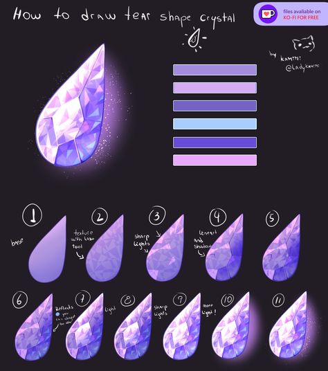 Crystal Drawing, Concept Art Tutorial, Art Advice, Digital Painting Techniques, Procreate Ipad Art, Digital Art Beginner, Sketches Tutorial, Concept Art Drawing, Digital Painting Tutorials