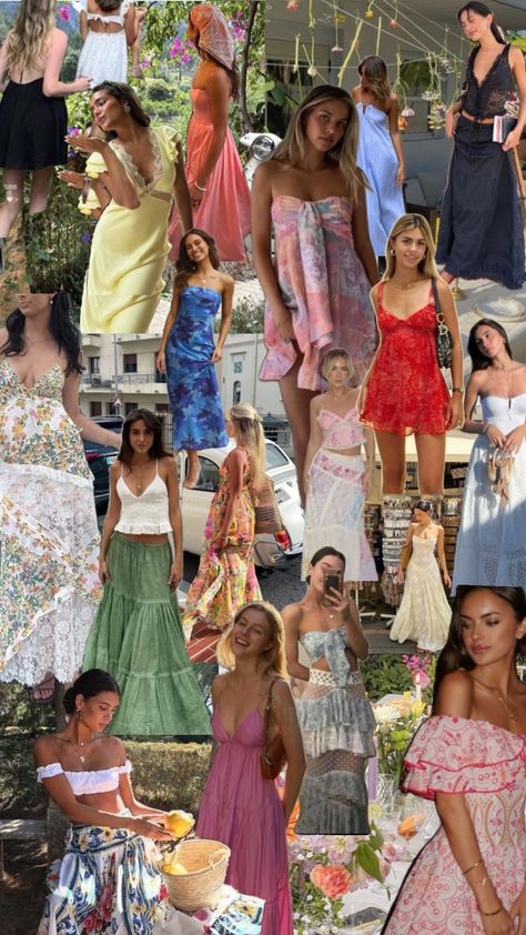 Created by katiecrofts6170 on Shuffles Mallorca Spain Aesthetic Outfit, Summer Outfits For Europe Trip, Brazilian Summer Outfits, Outfits For Costa Rica, Thailand Trip Outfit, South America Outfits, Portuguese Outfits, Island Holiday Outfits, Provence Outfit