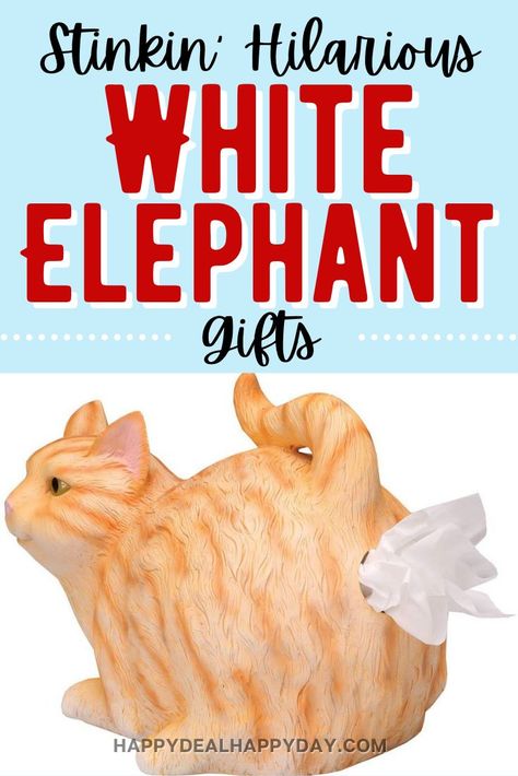 Work White Elephant, Diy Gag Gifts, Unique White Elephant Gifts, White Elephant Christmas, White Elephant Gift Ideas, Elephant Gift Ideas, Best White Elephant Gifts, White Elephant Game, Gag Gifts Christmas