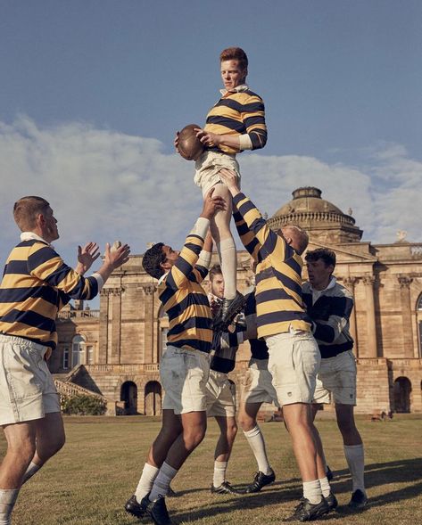 Polo Ralph Lauren Campaign, Polo Sport Outfit, Rugby Shirt Mens Outfit, Polo Photoshoot, Ralph Lauren Vintage Ads, Polo Ralph Lauren Aesthetic, Polo Aesthetic, Athletic Branding, Harrow School