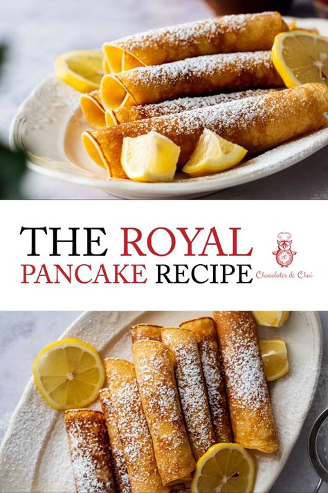 Learn the secret to making Queen Elizabeth’s royal pancake recipe. It’s easier than you thought, and comes right from the royal chefs! British Pancakes Recipe, Brunch Party Recipes, Royal Recipe, Yummy Pancake Recipe, Gluten Free Dinner Easy, Geek Food, Best Breakfast Recipes, British Food, Easy Appetizer Recipes