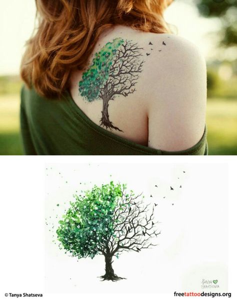 Tree tattoo idea Pine Tattoo, Starfish Tattoo, Tattoo Tree, Petit Tattoo, Pine Tree Tattoo, Tree Tattoo Designs, Upper Arm Tattoos, Tree Of Life Tattoo, Tattoo Life